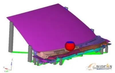 仿真模型及工装 玻纤材料方向对进气格栅行人保护的影响的图9